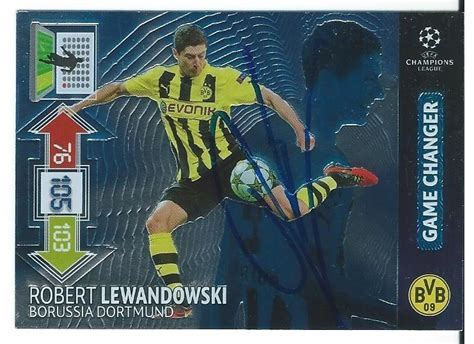 Robert Lewandowski Oryginalny Autograf Panini Warszawa Kup Teraz