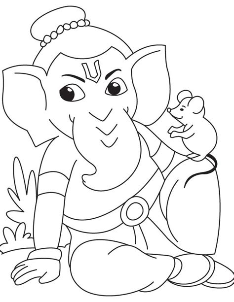 Coloriages Mythologie Hindou Ganesh Dieux et Déesses Dessins à