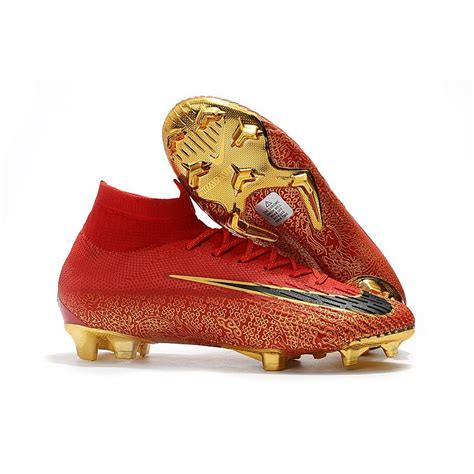 Ronaldo Nike Mercurial Superfly Vi Elite Fg Cr Rouge Or