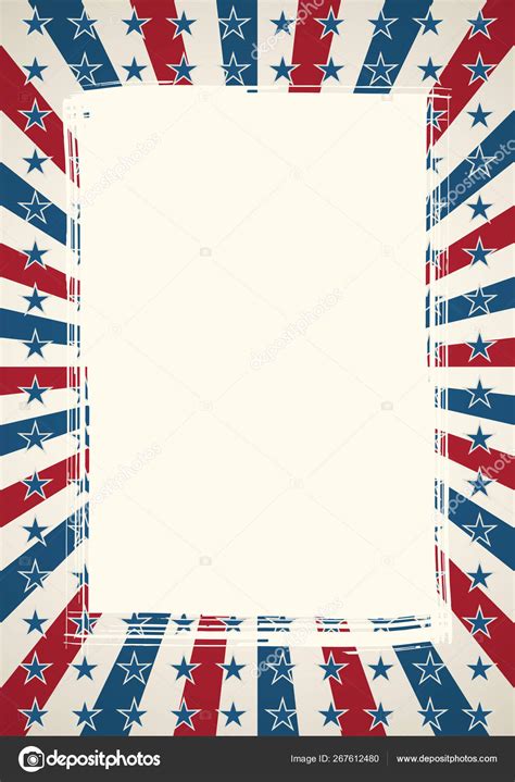 American Flag Patriotic Background Stock Vector By De Kay