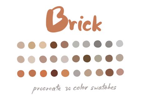 Brick Procreate Color Palettes Graphic By Wanida Toffy Creative Fabrica