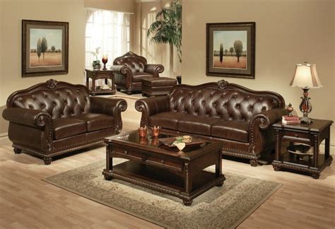 15 Classy Leather Sofa Set Designs