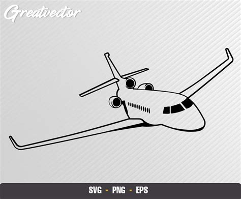 Jet Falcon Lx Eps Svg Png Vector File Etsy