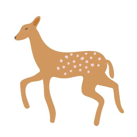 Premium Vector Vector Isolated Illustration Of Deer With White Spots