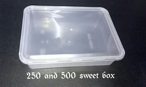 Mr Plast Transparent Disposable Plastic Sweet Packaging Box Size