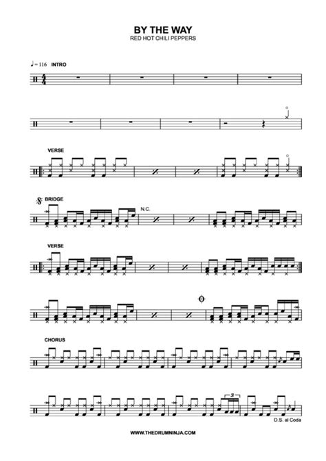 Super Partituras By The Way V Red Hot Chili Peppers