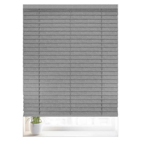 Reviews For Chicology Gray Textured Cordless Darkening Faux Wood Blinds