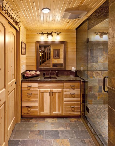 Log Cabin Bathroom Ideas - Bathroom