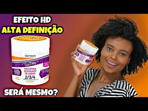 Testei Creme Misturinha Estimulante Para Cachos Softhair Youtube