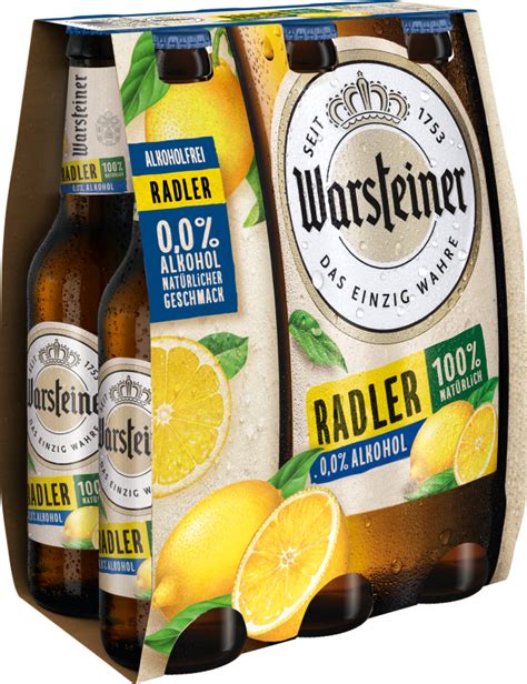 Warsteiner Radler Alkoholfrei Kasten 4 X 6 X 0 33 L Glas Mehrweg Ihr