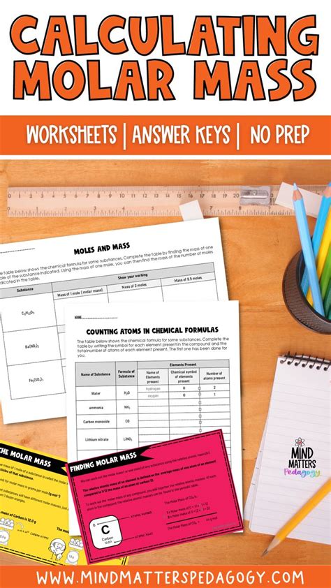 The Worksheet Is Shown With Pencils And Paper On It Including