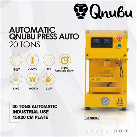 Rosin Presse Automatic Vip Ton X Cm Qnubu