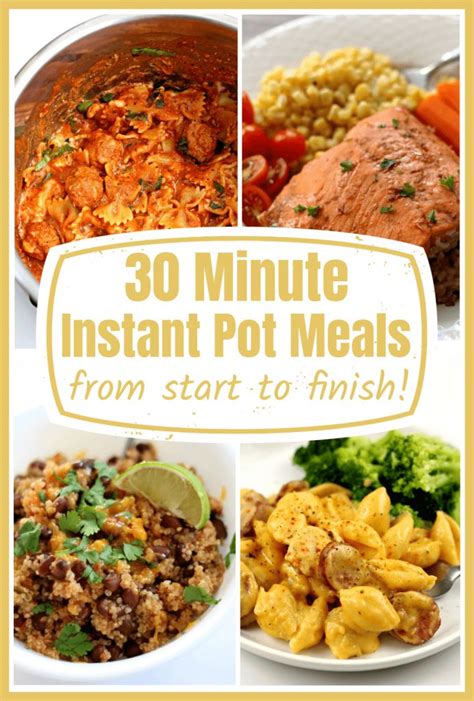 30 Minute Instant Pot Meals 365 Days Of Slow Cooking And Pressure Cooking Instant Pot Dinner