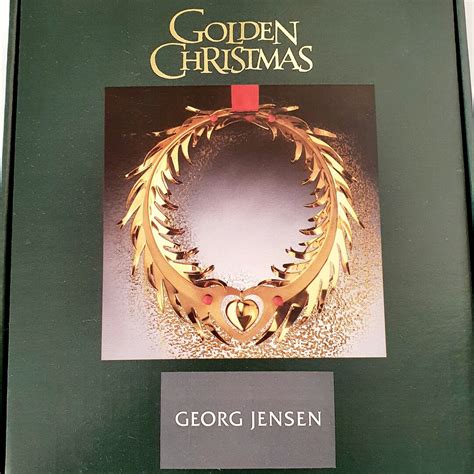 Georg Jensen Christmas Door Wreath Gold Plated Etsy