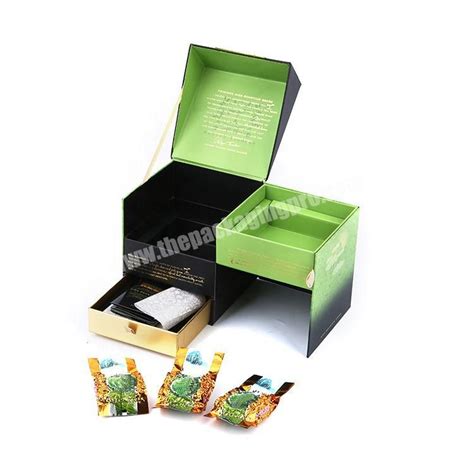 Luxury Printing Silk Satin Cardboard Paper Tea Packaging Gift Box With