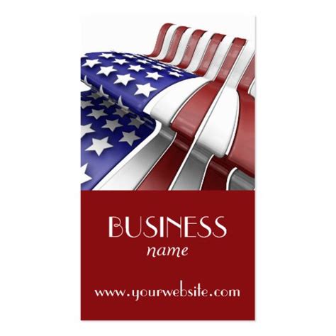 American Flag Business Card | Zazzle