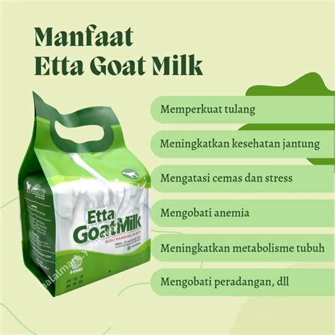 Jual Kesehatan Pencernaan Susu Kambing Ettawa Etta Goat Milk Shopee