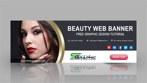 Special Beauty Social Web Banner Design Tutorial Youtube