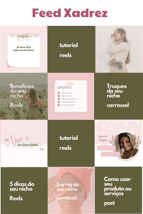 Como Fazer Um Feed Organizado No Canva Organizador Gratuito Para Você