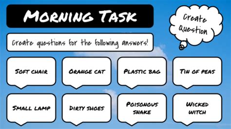 Morning Task Activity Pack Teaching Resources