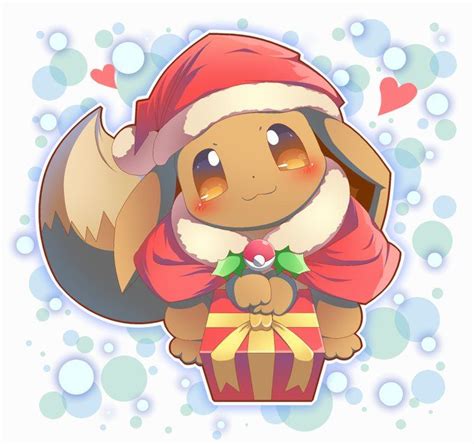 Eevee Wishes Merry Christmas To All Cute Pokemon Pictures Cute