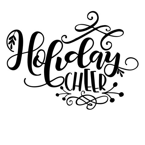 Holiday Cheer Christmas Free Svg File Svg Heart