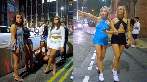 Manchester Uk Nightlife Walking Tour K Uhd Fps Youtube