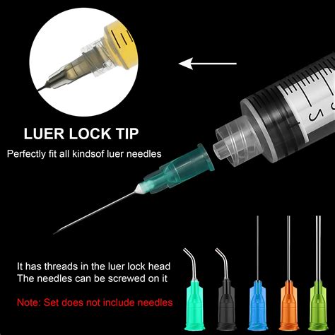 Snapklik 30 Pack Luer Lock 5ml Syringe Without Needle Plastic