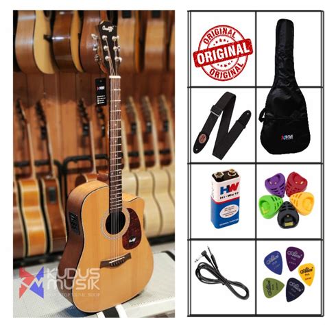 Jual Gitar Akustik Elektrik Original Cowboy GWC 240 NS NA Fishman