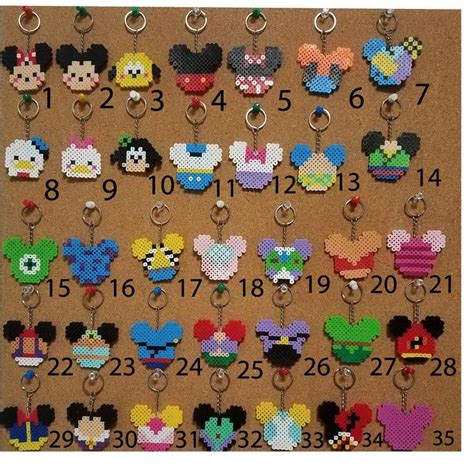 Disney Character Perler Beads Etsy Perler Bead Disney Diy Perler