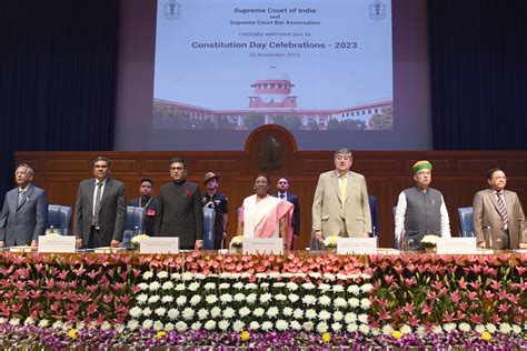 The President Of India Smt Droupadi Murmu Graced The Constitution Day