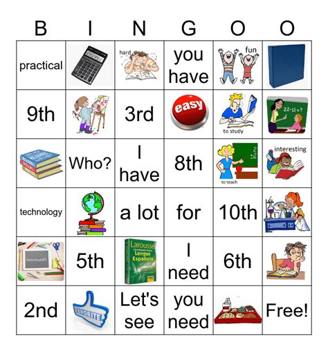 Aut Ntico Cap Tulo A Vocabulario Bingo Card