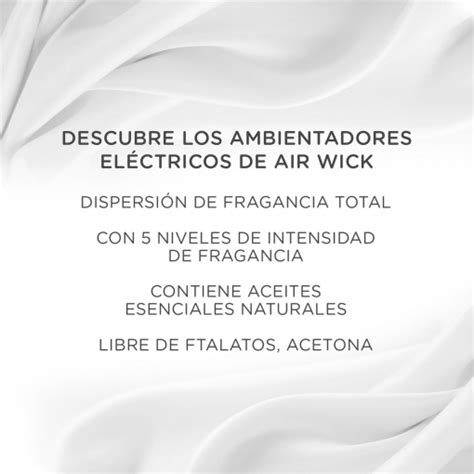 Ambientador El Ctrico Essential Oils Fragancia Flor Recambio Air Wick