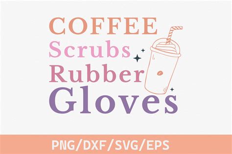 Retro Coffee Scrubs Rubber Gloves Svg Graphic By Creationart · Creative Fabrica