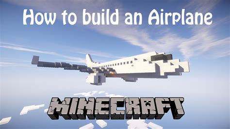 How To Build An Airplane In Minecraft Boeing 737 800 Tutorial Youtube