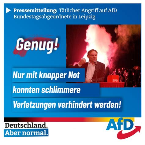 Pressemitteilung T Tlicher Angriff Auf Afd Bundestagsabgeordneten