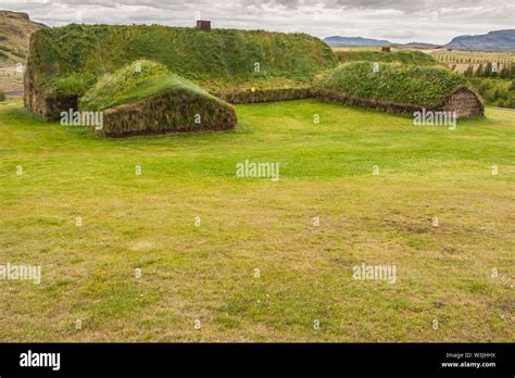 Traditional Viking House In Pjodveldisbaer Iceland Stock Photo Alamy