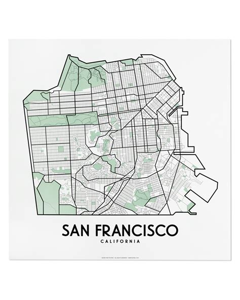 San Francisco Street Map - Ailina Laurette