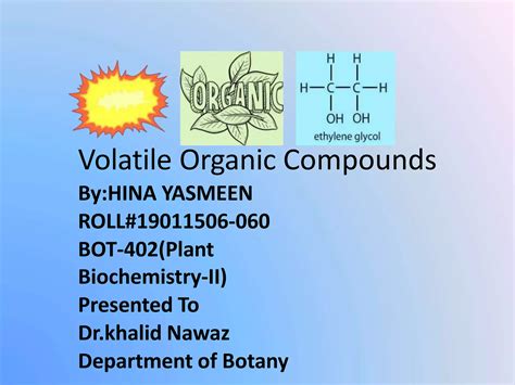 Volatile Organic Compounds Pptx