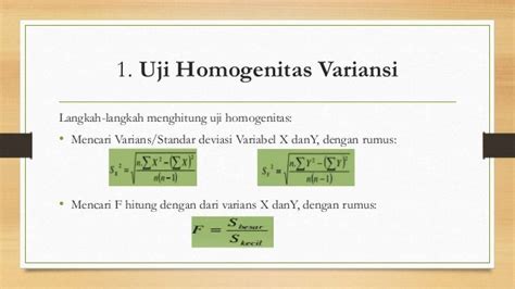 Contoh Soal Uji Normalitas Dan Homogenitas Ruang Ilmu