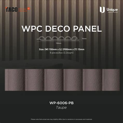 Jual Taco Wpc Deco Panel Series Wallpanel Dekorasi Dinding 3d Modern