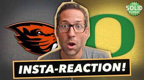 Oregon Stomps Oregon State Our Insta Reaction