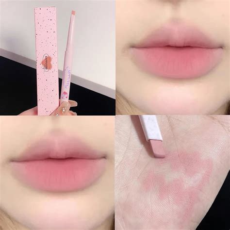Juego De L Pices De Labios De Colores Piezas De L Piz Labial Rosa Nude Resistente Al Agua