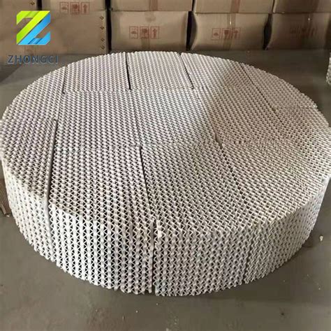 Zhongci High Quality Ceramic Corrugated Plate Structured Packing For