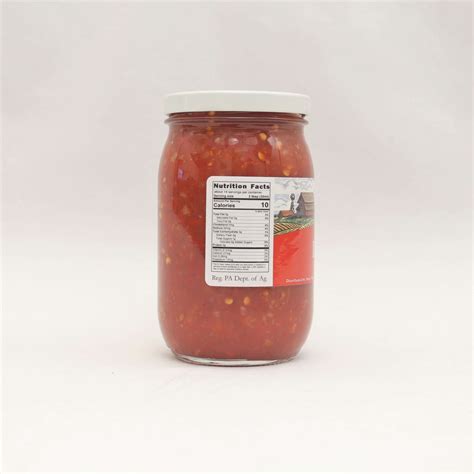 All Natural Hot Salsa Oz Pint Swiss Villa LLC