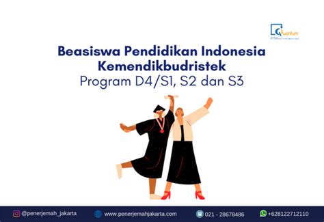 Beasiswa Pendidikan Indonesia Untuk D4s1 S2 Dan S3