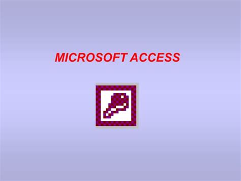 Manual De Microsoft Access Para Principiantes Ppt