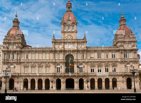 City Hall La Coruna Region Of Galicia Spain Europe Stock Photo Alamy