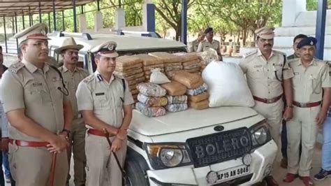 Three Arrested Ganja Worth Rs Crore Seized In Separate Cases