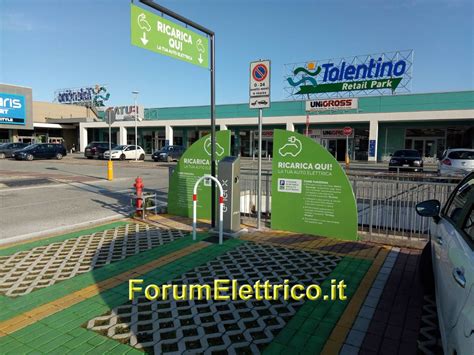 Colonnina Enel X Kw Tolentino Retail Park Tolentino Mc Contrada Pace